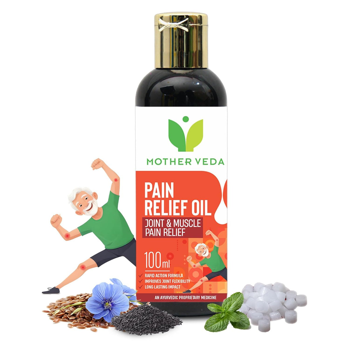 MotherVeda Ayurvedic Joint and Muscle Pain Relief Oil