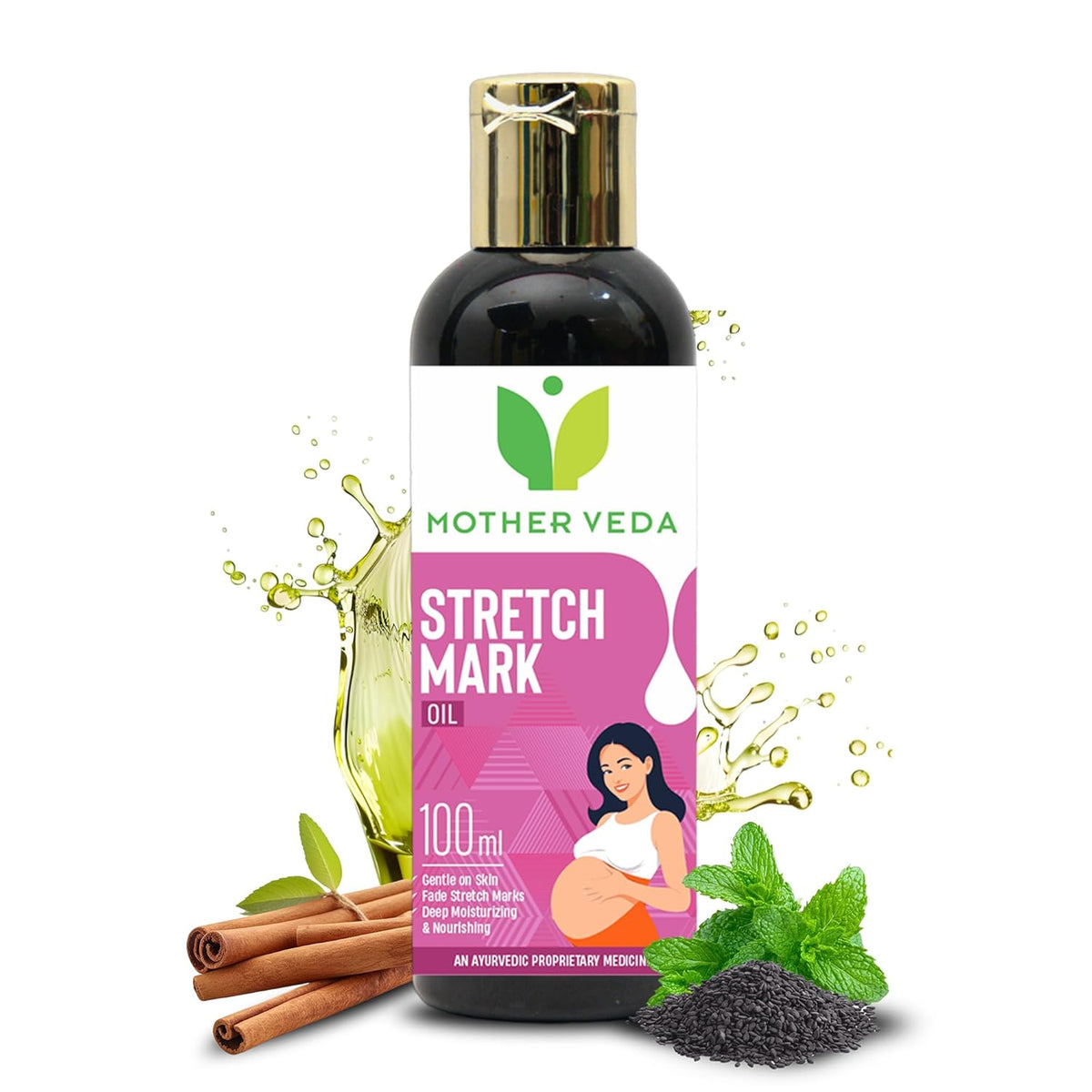 MotherVeda Natural Ayurvedic Stretch Mark Oil